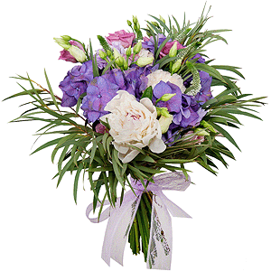 Bride's bouquet "Flower veil" with delivery Magnitogorsk