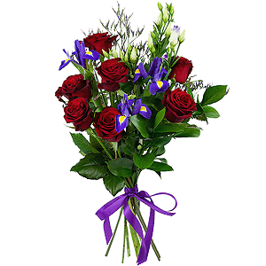 Forever in my heart: roses and irises with delivery Magnitogorsk
