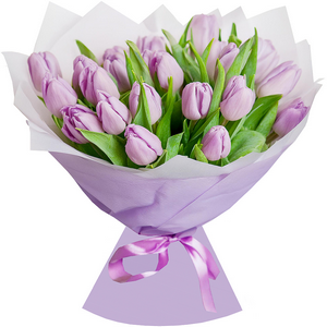 Lilac tulips with delivery Magnitogorsk