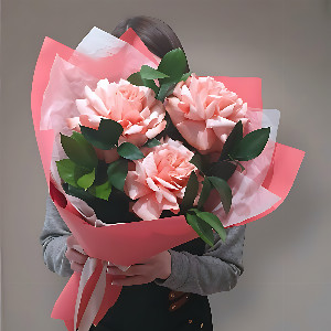 Bouquet "Forgotten Tenderness" of French Roses with delivery Magnitogorsk