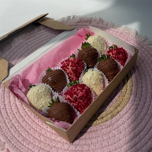 "Sweet Mosaic" Chocolate Strawberries with delivery Magnitogorsk