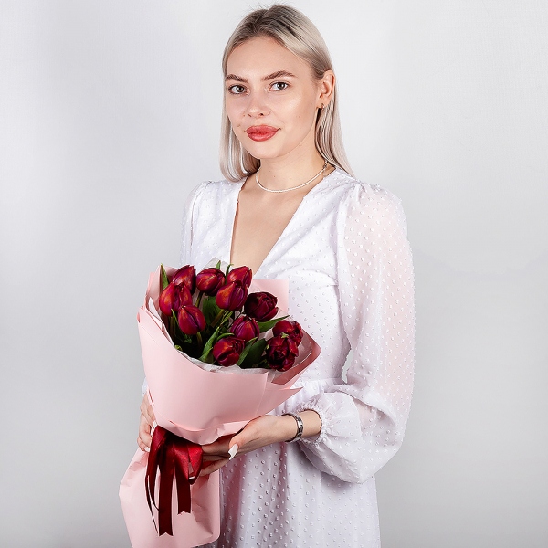 Red tulip - 15, Pistachio, Wrapping Paper