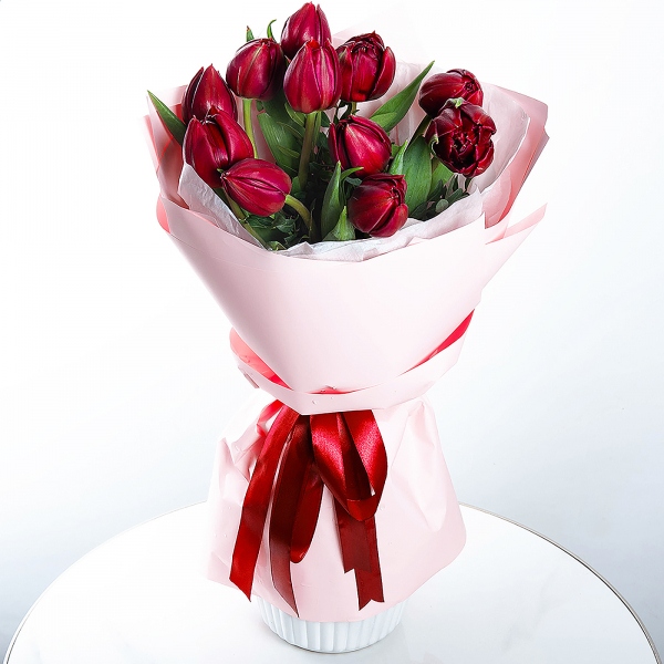 Red tulip - 15, Pistachio, Wrapping Paper