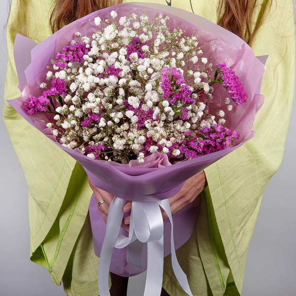 Gypsophila - 7, Pink Statice, Wrapping Paper